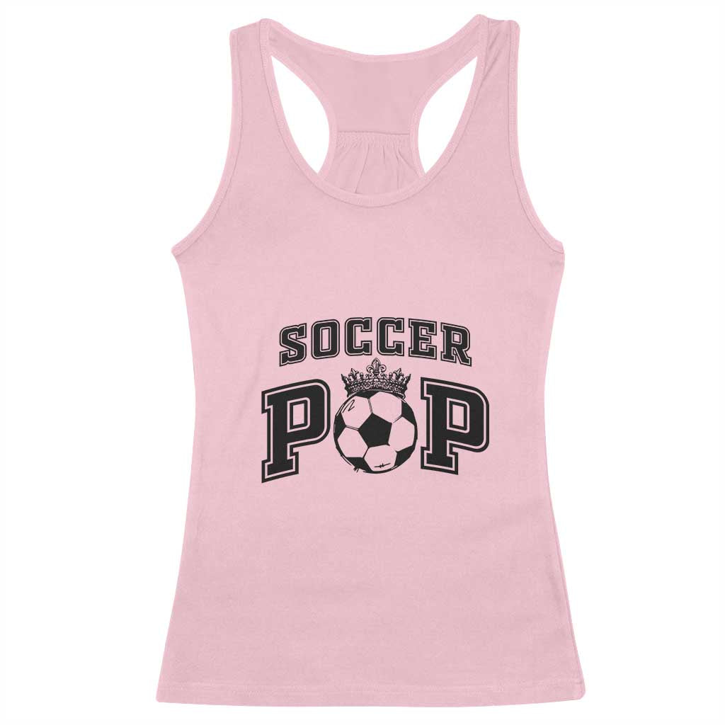 Soccer Pop Racerback Tank Top Football Family Matching Team Player Father's Day - Wonder Print Shop