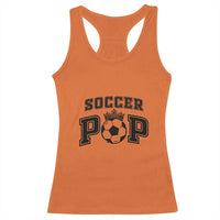 Soccer Pop Racerback Tank Top Football Family Matching Team Player Father's Day - Wonder Print Shop