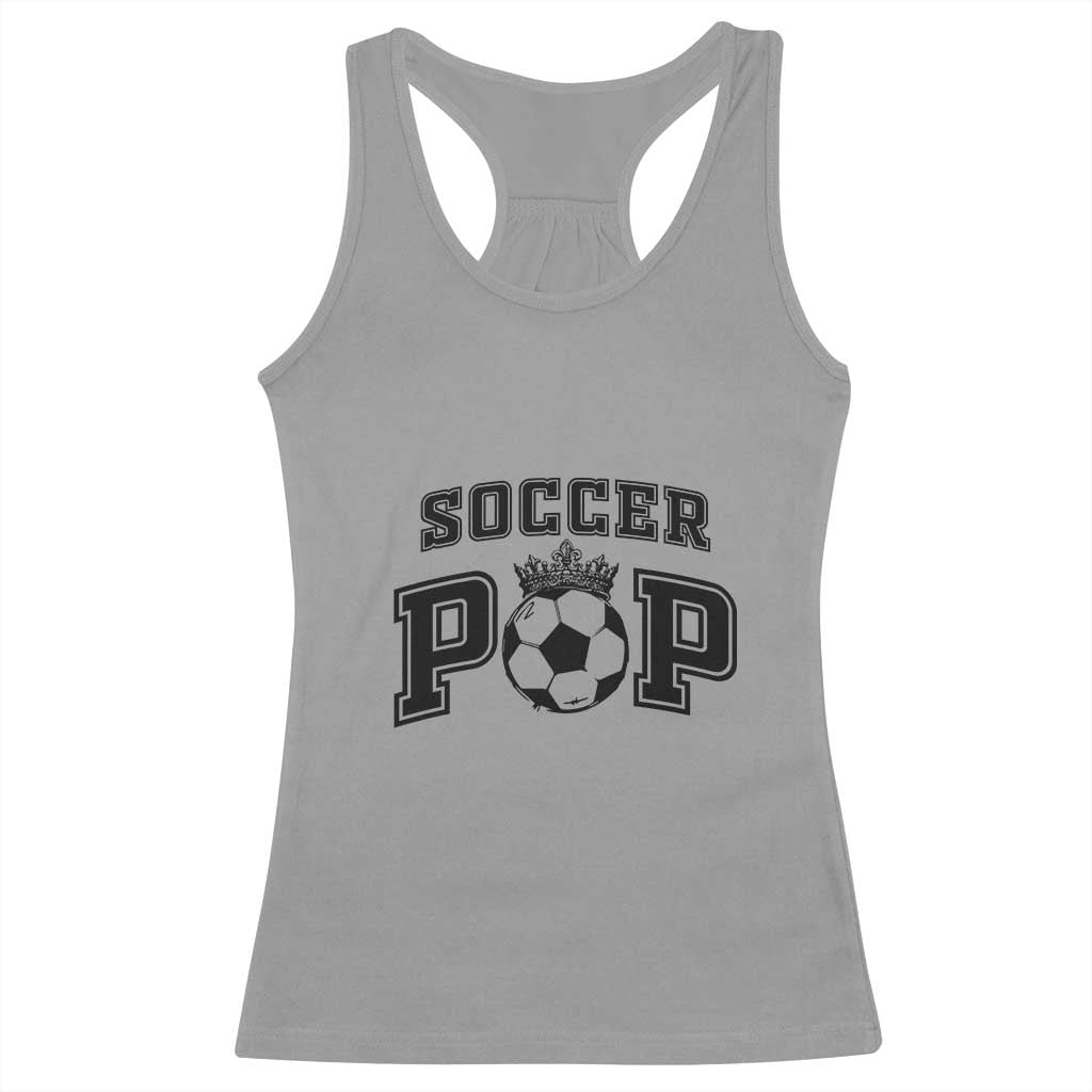 Soccer Pop Racerback Tank Top Football Family Matching Team Player Father's Day - Wonder Print Shop