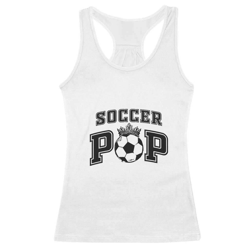 Soccer Pop Racerback Tank Top Football Family Matching Team Player Father's Day - Wonder Print Shop