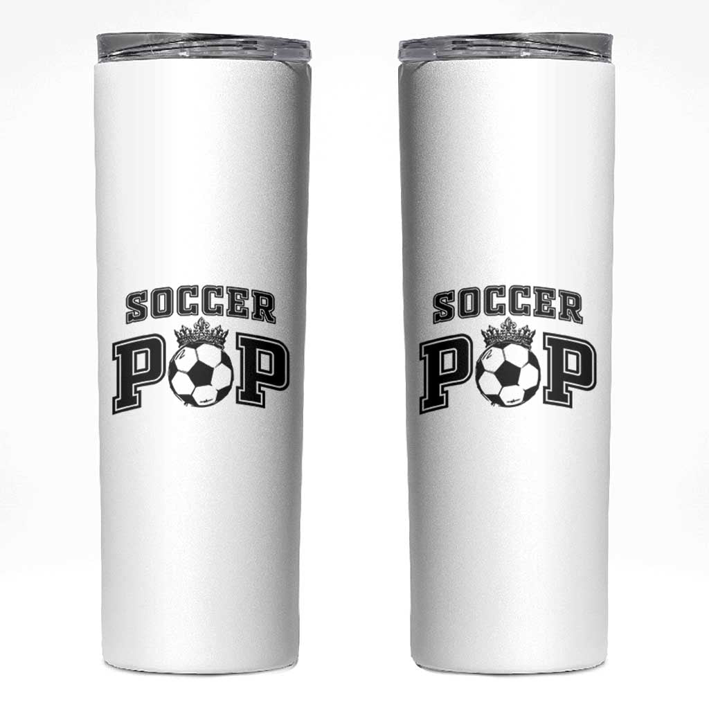 Soccer Pop Skinny Tumbler Football Family Matching Team Player Father's Day - Wonder Print Shop