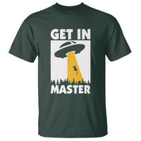Funny Alien Cat T Shirt Get In Master Aliens Extraterrestrial - Wonder Print Shop