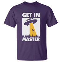 Funny Alien Cat T Shirt Get In Master Aliens Extraterrestrial - Wonder Print Shop