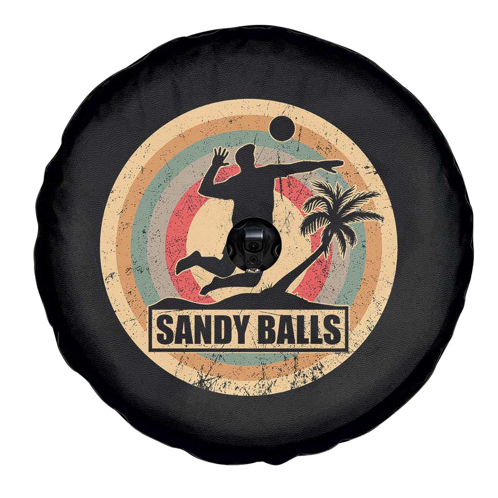 Beach Volleyball Spare Tire Cover Sandy Balls Team Player Volleyball Coach - Wonder Print Shop