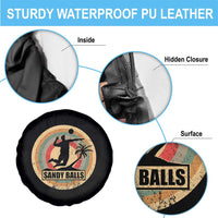 Beach Volleyball Spare Tire Cover Sandy Balls Team Player Volleyball Coach - Wonder Print Shop