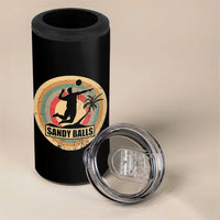 Beach Volleyball 4 in 1 Can Cooler Tumbler Sandy Balls Team Player Volleyball Coach - Wonder Print Shop