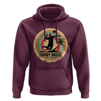 Beach Voleyball Hoodie Sandy Balls Team Player Voleyball Coach - Wonder Print Shop