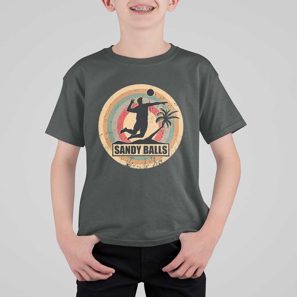 Beach Voleyball T Shirt For Kid Sandy Balls Team Player Voleyball Coach - Wonder Print Shop