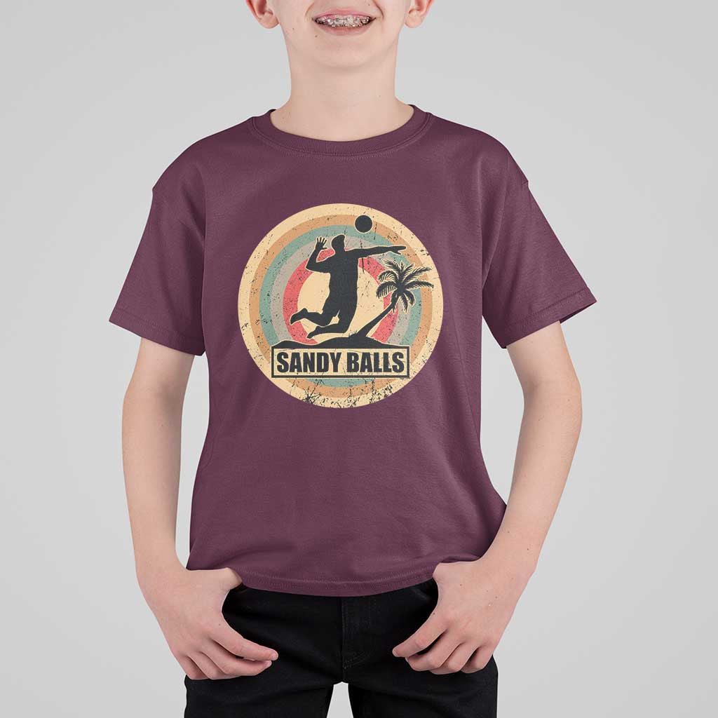 Beach Voleyball T Shirt For Kid Sandy Balls Team Player Voleyball Coach - Wonder Print Shop