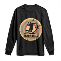 Beach Volleyball Long Sleeve Shirt Sandy Balls Team Player Volleyball Coach - Wonder Print Shop