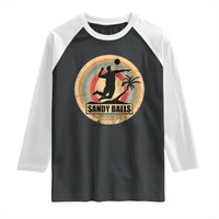 Beach Volleyball Raglan Shirt Sandy Balls Team Player Volleyball Coach - Wonder Print Shop