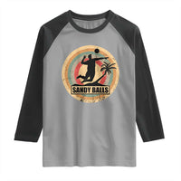 Beach Volleyball Raglan Shirt Sandy Balls Team Player Volleyball Coach - Wonder Print Shop