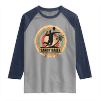 Beach Volleyball Raglan Shirt Sandy Balls Team Player Volleyball Coach - Wonder Print Shop