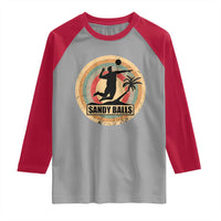 Beach Volleyball Raglan Shirt Sandy Balls Team Player Volleyball Coach - Wonder Print Shop