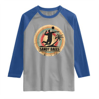 Beach Volleyball Raglan Shirt Sandy Balls Team Player Volleyball Coach - Wonder Print Shop