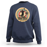 Beach Voleyball Sweatshirt Sandy Balls Team Player Voleyball Coach - Wonder Print Shop