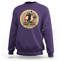 Beach Voleyball Sweatshirt Sandy Balls Team Player Voleyball Coach - Wonder Print Shop