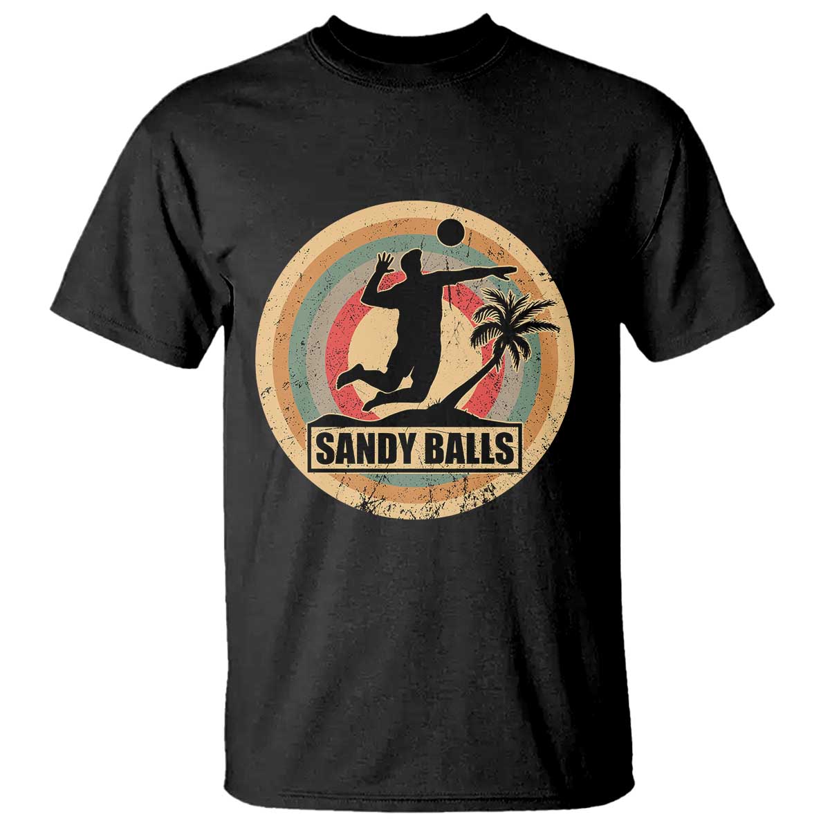 Beach Voleyball T Shirt Sandy Balls Team Player Voleyball Coach - Wonder Print Shop