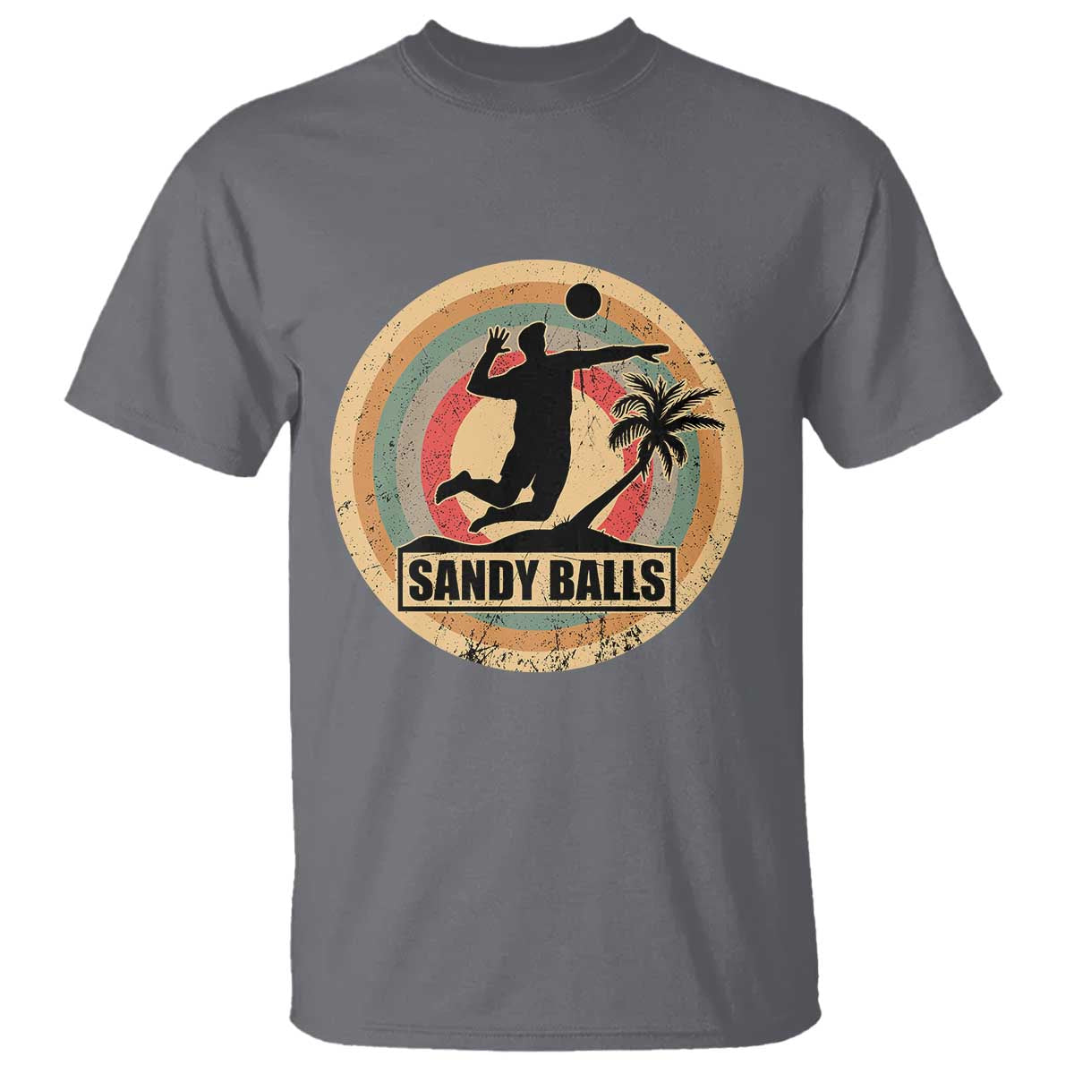 Beach Voleyball T Shirt Sandy Balls Team Player Voleyball Coach - Wonder Print Shop