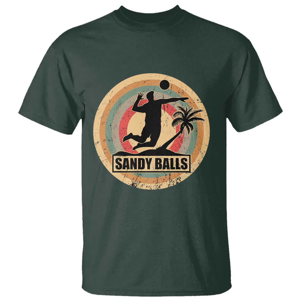 Beach Voleyball T Shirt Sandy Balls Team Player Voleyball Coach - Wonder Print Shop