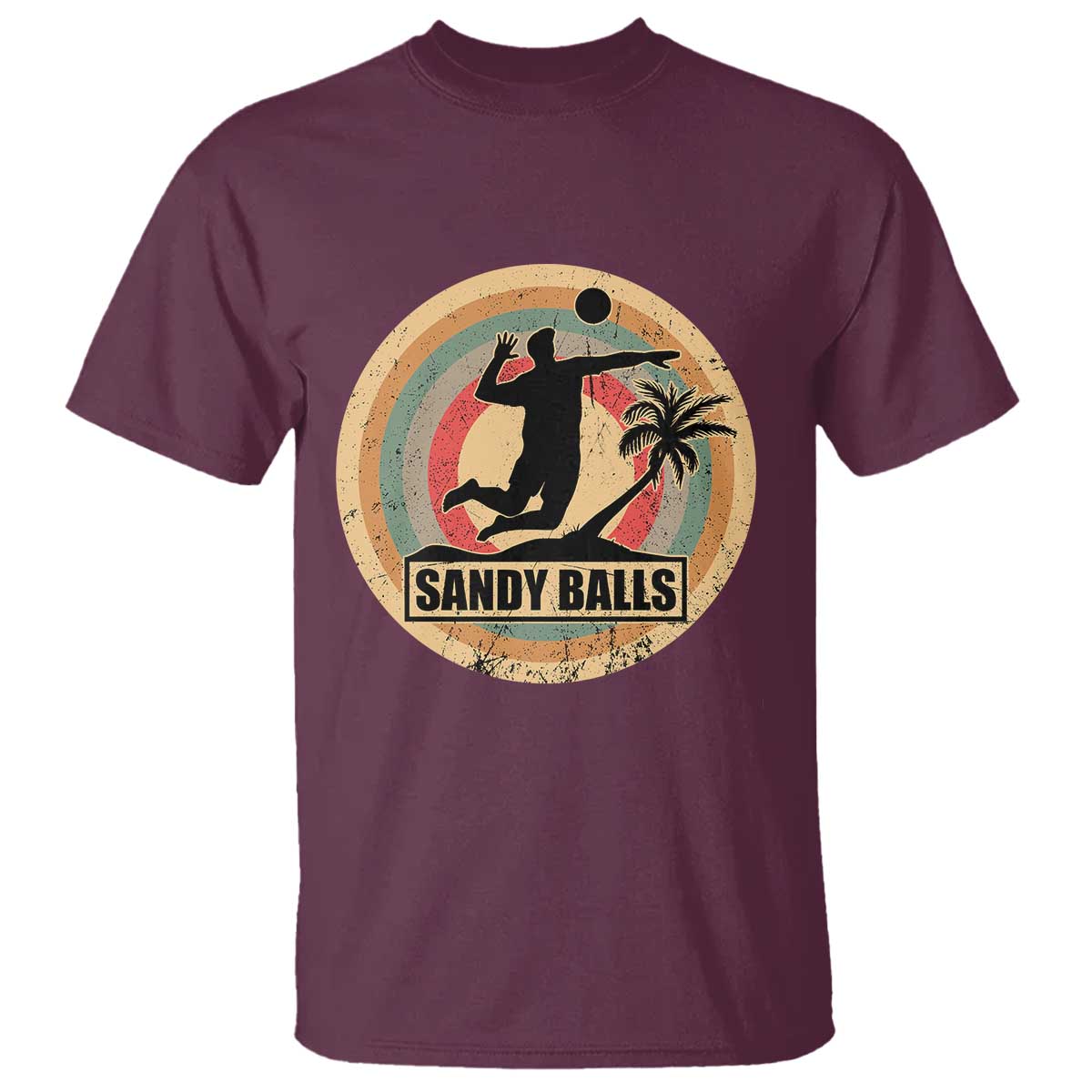 Beach Voleyball T Shirt Sandy Balls Team Player Voleyball Coach - Wonder Print Shop