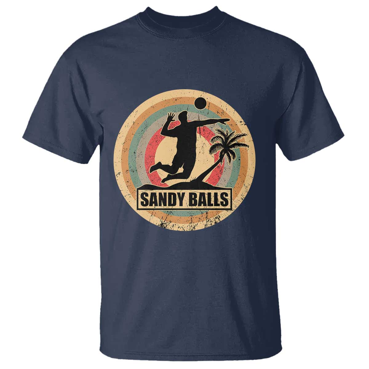 Beach Voleyball T Shirt Sandy Balls Team Player Voleyball Coach - Wonder Print Shop