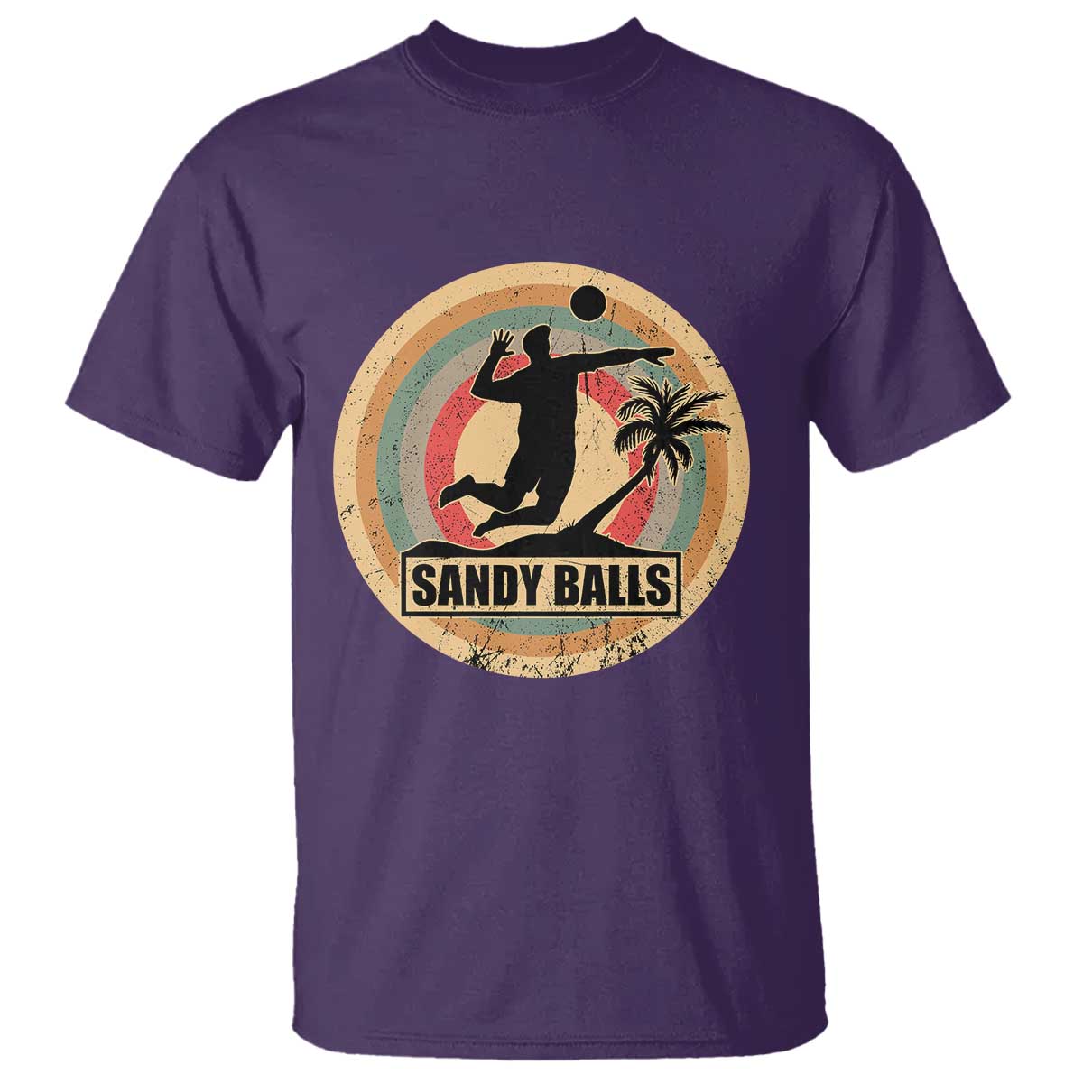 Beach Voleyball T Shirt Sandy Balls Team Player Voleyball Coach - Wonder Print Shop
