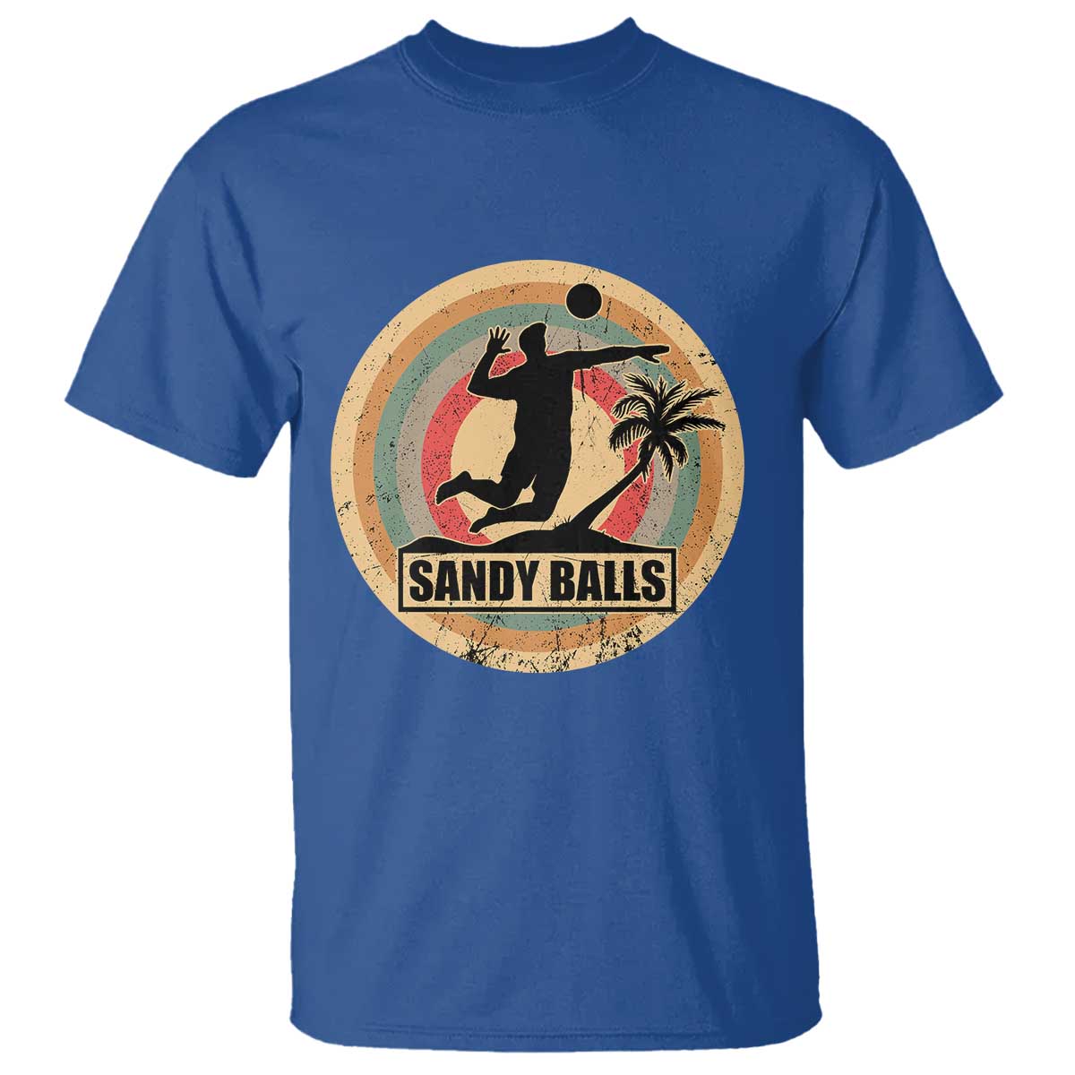 Beach Voleyball T Shirt Sandy Balls Team Player Voleyball Coach - Wonder Print Shop