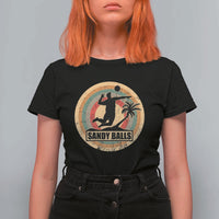 Beach Voleyball T Shirt For Women Sandy Balls Team Player Voleyball Coach - Wonder Print Shop