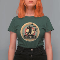 Beach Voleyball T Shirt For Women Sandy Balls Team Player Voleyball Coach - Wonder Print Shop