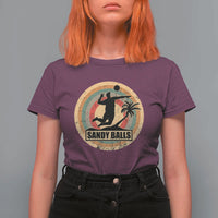 Beach Voleyball T Shirt For Women Sandy Balls Team Player Voleyball Coach - Wonder Print Shop