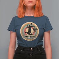 Beach Voleyball T Shirt For Women Sandy Balls Team Player Voleyball Coach - Wonder Print Shop