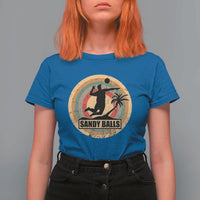 Beach Voleyball T Shirt For Women Sandy Balls Team Player Voleyball Coach - Wonder Print Shop