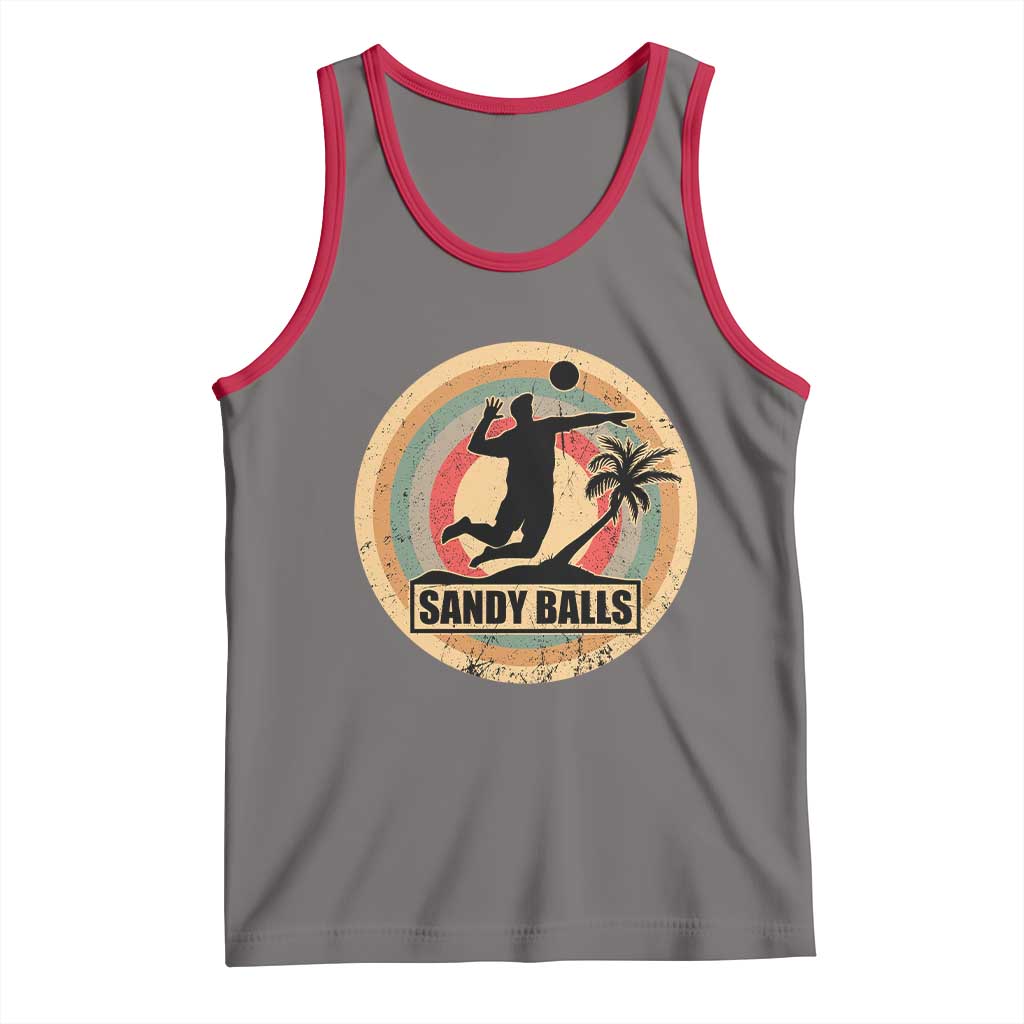 Beach Volleyball Tank Top Sandy Balls Team Player Volleyball Coach - Wonder Print Shop