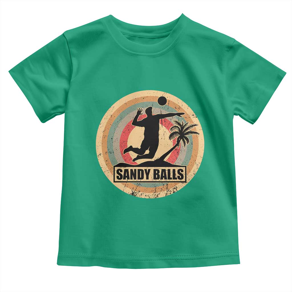 Beach Volleyball Toddler T Shirt Sandy Balls Team Player Volleyball Coach - Wonder Print Shop