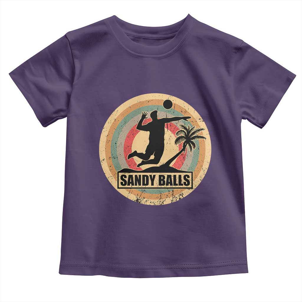 Beach Volleyball Toddler T Shirt Sandy Balls Team Player Volleyball Coach - Wonder Print Shop