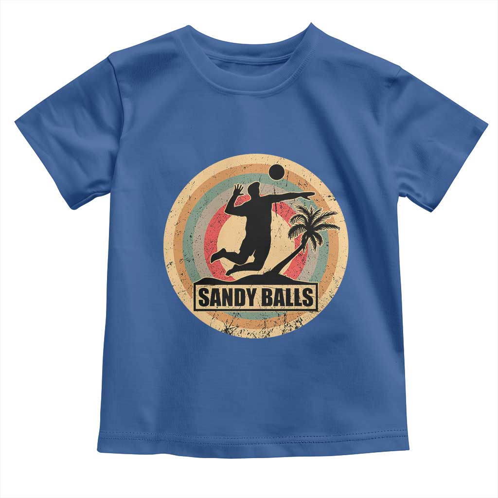 Beach Volleyball Toddler T Shirt Sandy Balls Team Player Volleyball Coach - Wonder Print Shop