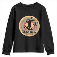 Beach Volleyball Youth Sweatshirt Sandy Balls Team Player Volleyball Coach - Wonder Print Shop