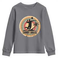 Beach Volleyball Youth Sweatshirt Sandy Balls Team Player Volleyball Coach - Wonder Print Shop