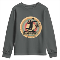 Beach Volleyball Youth Sweatshirt Sandy Balls Team Player Volleyball Coach - Wonder Print Shop