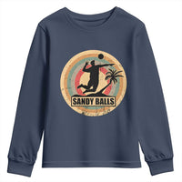 Beach Volleyball Youth Sweatshirt Sandy Balls Team Player Volleyball Coach - Wonder Print Shop