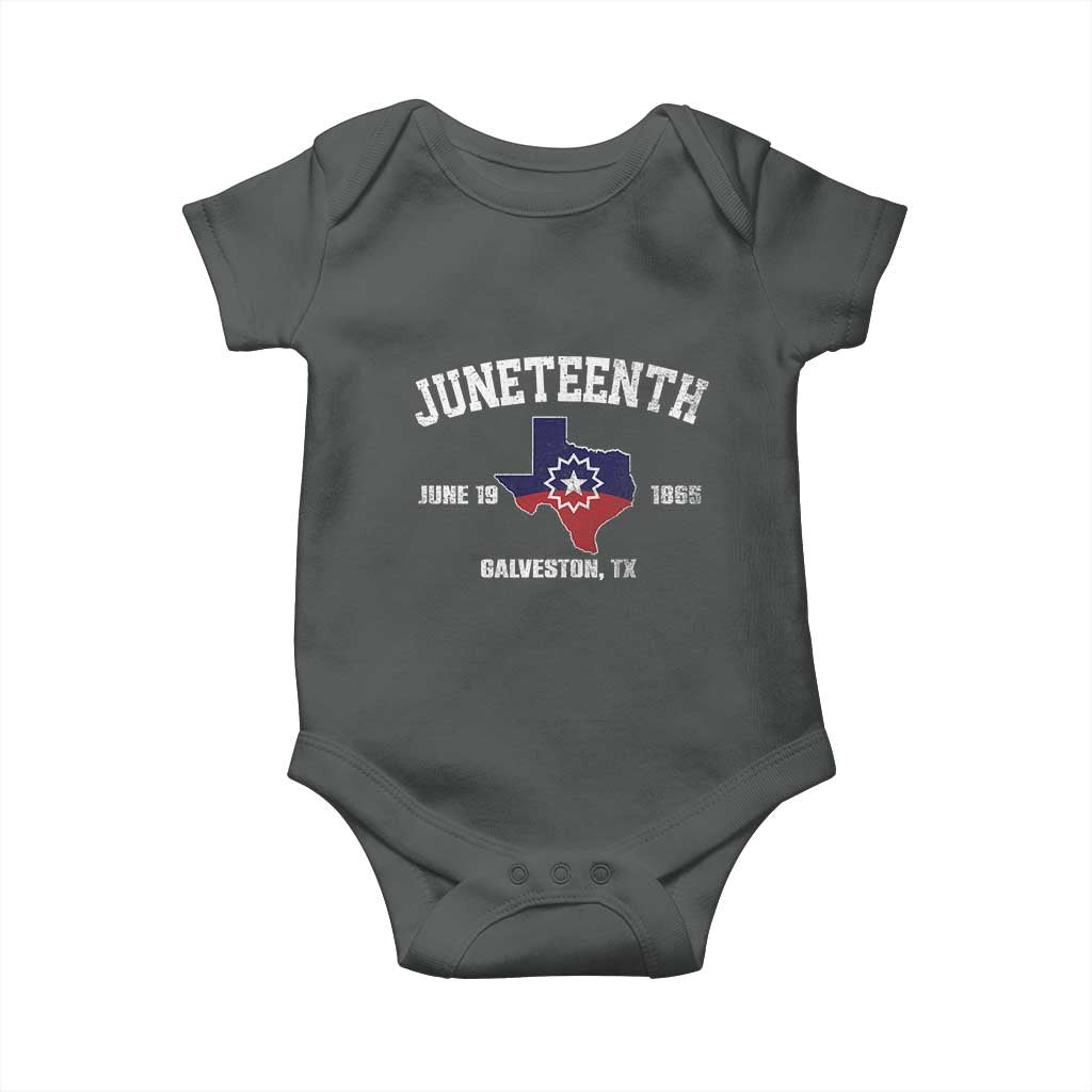 Juneteenth Galveston Texas Baby Onesie Juneteenth Flag African American History