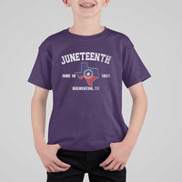 Juneteenth Galveston Texas T Shirt For Kid Juneteenth Flag African American History