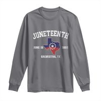 Juneteenth Galveston Texas Long Sleeve Shirt Juneteenth Flag African American History
