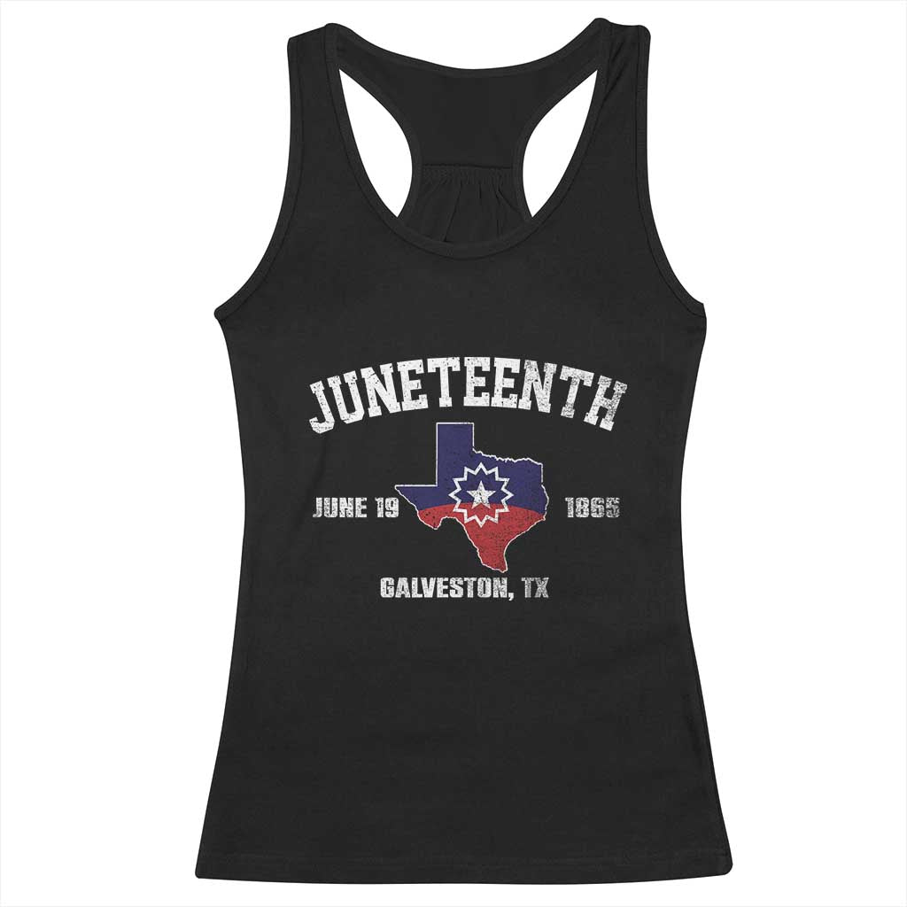Juneteenth Galveston Texas Racerback Tank Top Juneteenth Flag African American History