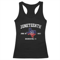 Juneteenth Galveston Texas Racerback Tank Top Juneteenth Flag African American History