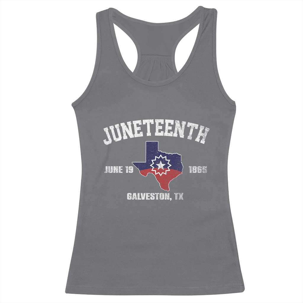 Juneteenth Galveston Texas Racerback Tank Top Juneteenth Flag African American History
