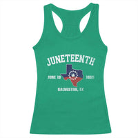 Juneteenth Galveston Texas Racerback Tank Top Juneteenth Flag African American History