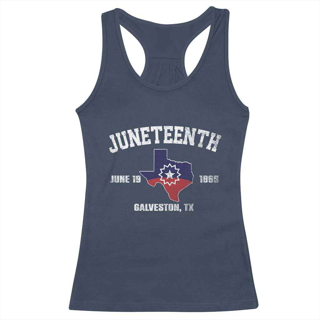 Juneteenth Galveston Texas Racerback Tank Top Juneteenth Flag African American History