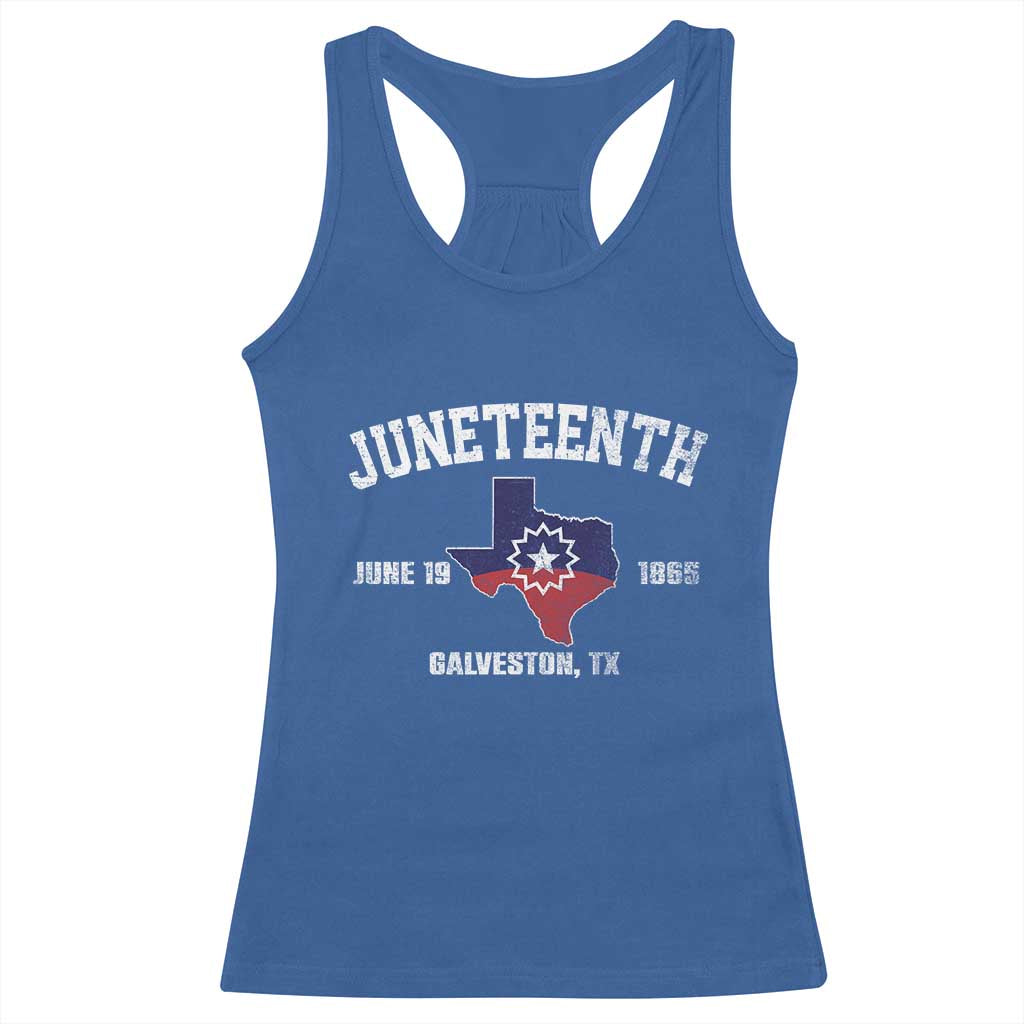 Juneteenth Galveston Texas Racerback Tank Top Juneteenth Flag African American History